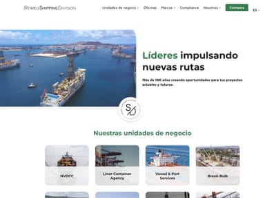 Romeu Shipping Division - Création de site internet