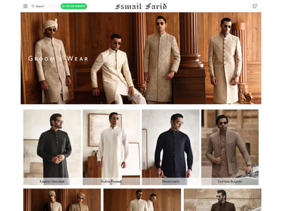 Ismail Farid Men's fashion brand - E-commerce