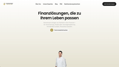 Digitale Präsenz für Finanzberater - klar, modern und überzeugend. - Création de site internet