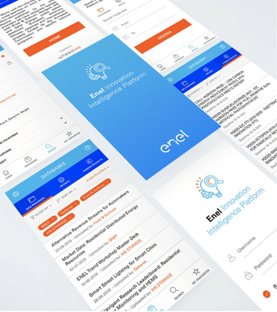 Enel Innovation Intelligence Platform App - Applicazione web