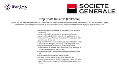 Data Initiative (Collatéral) - Société Générale - Webanwendung