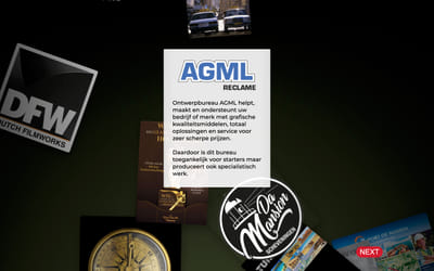AGML slidersite - Website Creatie