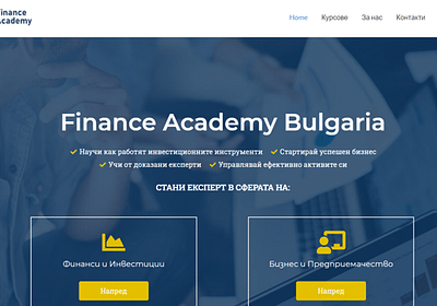 Finance Academy - Bulgaria - Référencement naturel