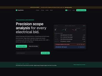 ScopeSense: AI scope assistant for MEP contractors - Intelligence Artificielle