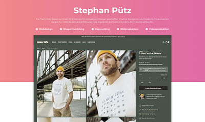 Shopentwicklung – Team Pütz - Webseitengestaltung