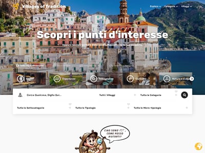 Villages of Tradition: portale e AI su misura per una rete di GAL - Creazione di siti web