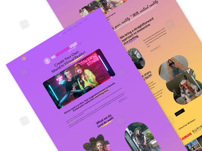 Figma to WordPress website development - Virtual Reality Agency - Création de site internet