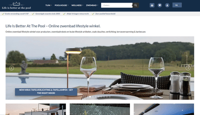 Life Is Better At The Pool Webshop - E-commerce