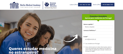 Marketing Campaign for Berlin Medical Academy - Strategia digitale