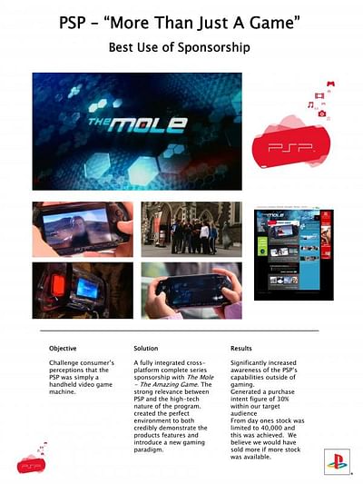 PSP - MORE THAN JUST A GAME - Publicidad