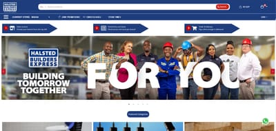 Halsteds Builders Express Website Rebuild - E-commerce