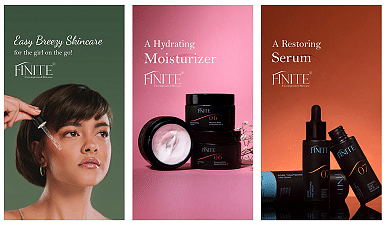 Digital Ad Campaigns for Finite Skincare - Design & graphisme