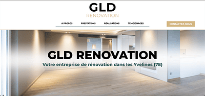 Refonte de site & SEO : GLD Renovation - Référencement naturel