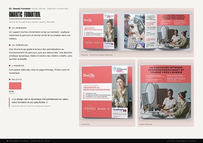 Qwantic Formation : plaquette commerciale - Ontwerp