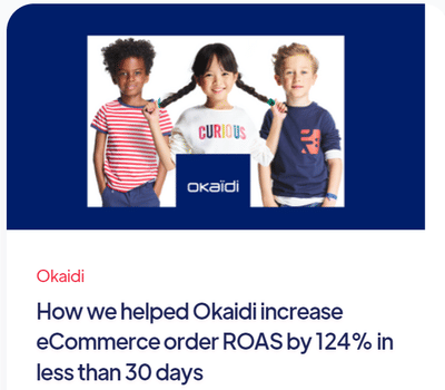 Increase eCommerce order ROAS by 124% - Digital Strategy