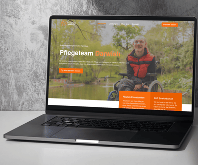 Webdesign für Hamburger Pflegeteam - Webseitengestaltung