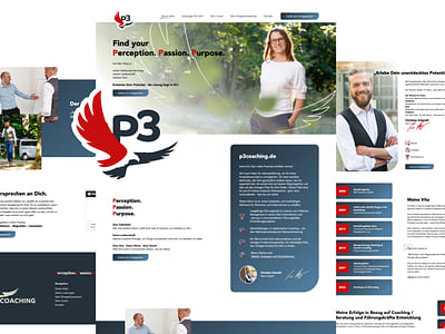 Webseite Relaunch für P3 Coaching - Grafikdesign