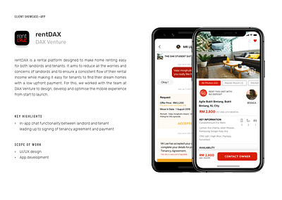 rentDAX — Mobile Apps for DAX Venture - Ergonomy (UX/UI)