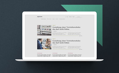 Webdesign für großes Onlineportal im Vertrieb - Digitale Strategie