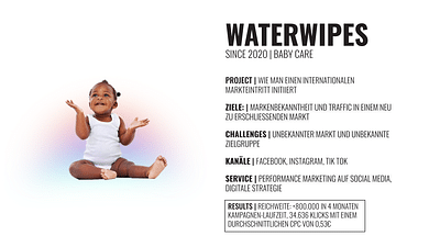WaterWipes - Going global in a new market - Digital Strategy