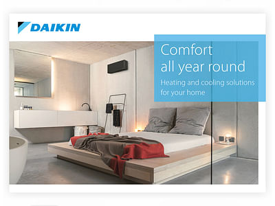 Daikin Europe - Folder design & photoshoots - Copywriting