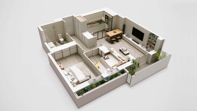 Renders plantas 3d - Marketing