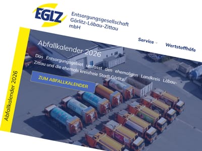 Erstellung der Website inkl. Online-Abfallkalender - Website Creation