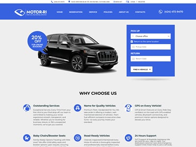 Motor-RI Car Rental Website and Mobile App - Mobile App