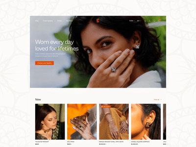 Goldstories: UX/UI Redesign of a Luxury Jewelry E-Commerce Website - E-commerce