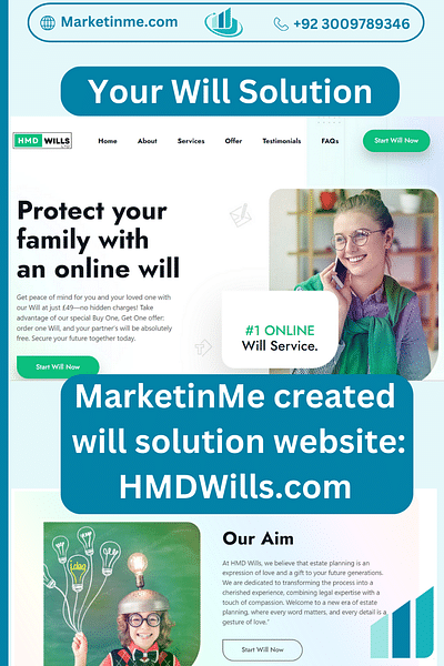 HMD WIll website - Webseitengestaltung