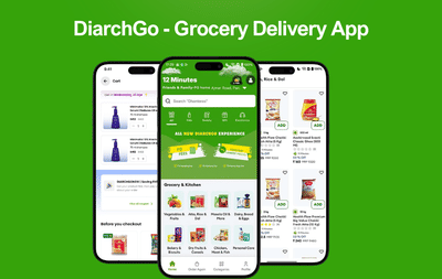 DiarchGo: Groceries & more - Application mobile