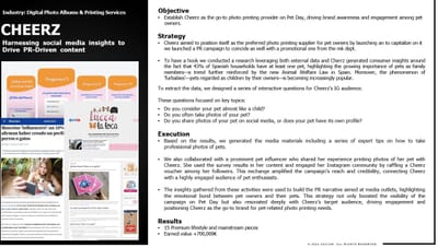 CHEERZ PHOTOALBUMES DIGITALES - Influencer Marketing
