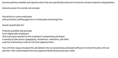 Source Job Postings - Business - Data Consulting
