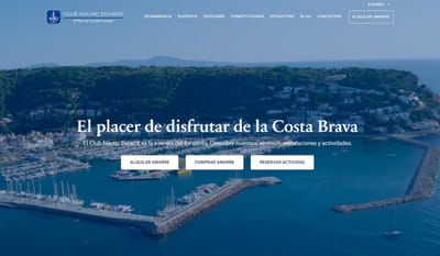 Nueva web corporativa para un club náutico - Creación de Sitios Web