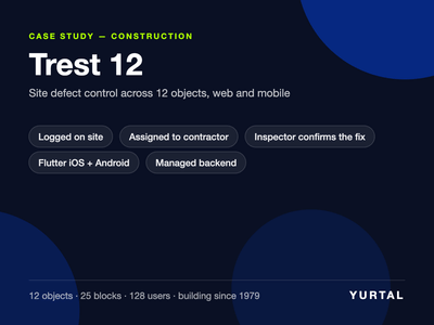 Defect-control system and website rebuild for a construction group - App móvil