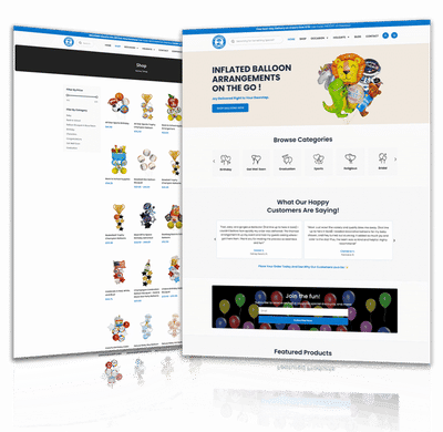 Balloons Right Now Web Design service with We Misc - Stratégie digitale