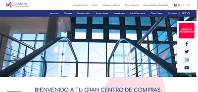 Nuevo Sitio Web para el CC La Marina - Website Creation