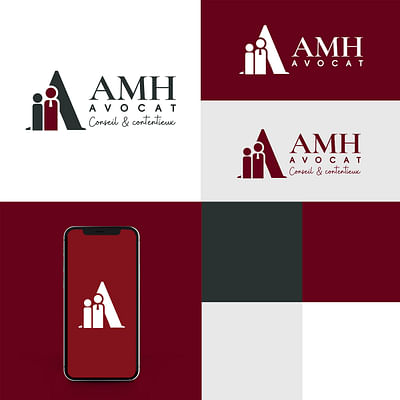 Conception de logo Cabinet d'Avocat AMH - Design & graphisme