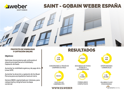 PROYECTO SAINT-GOBAIN WEBER ESPAÑA - Publicidad Online