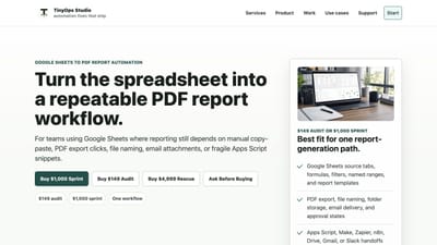 Google Sheets to PDF Report Automation - Desarrollo de Software