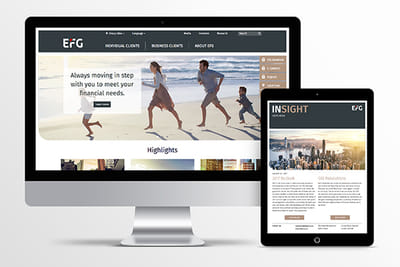EFG – Rebranding a leading Private Bank - Image de marque & branding
