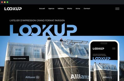 Site internet & SEO pour imprimeur grand format - Image de marque & branding
