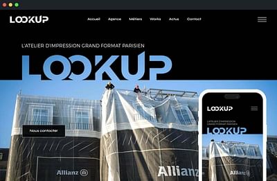 Site internet & SEO pour imprimeur grand format - Image de marque & branding