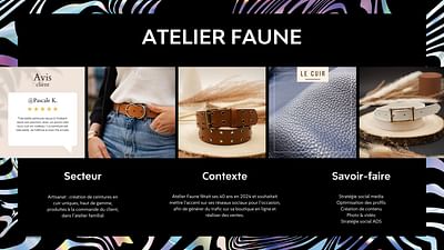 Atelier FAUNE - Publicité