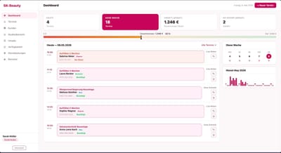 Online-Buchungssystem für Beauty-Salon - Web Application