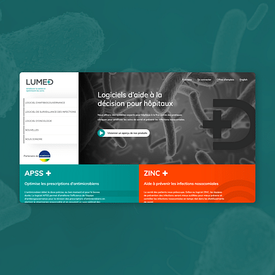 Lumed | Site web Corporatif - Webseitengestaltung