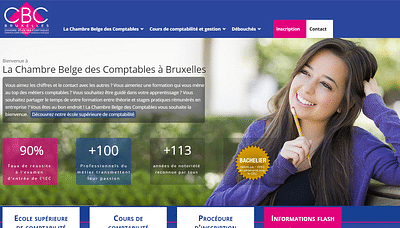 Chambre belge des Comptables - Creación de Sitios Web