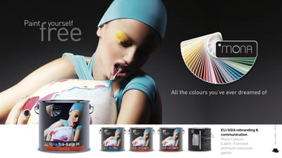 Mona Colours - Libert Paints - Image de marque & branding