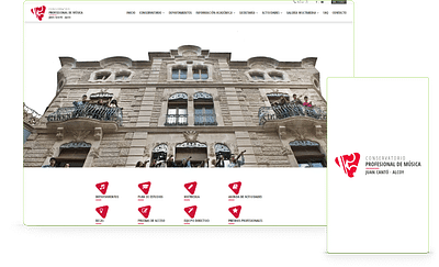 Imagen corporativa y diseño web Conservatorio - SEO