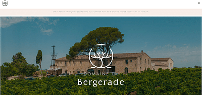 Site e-commerce - Domaine de la Bergerade - E-commerce
